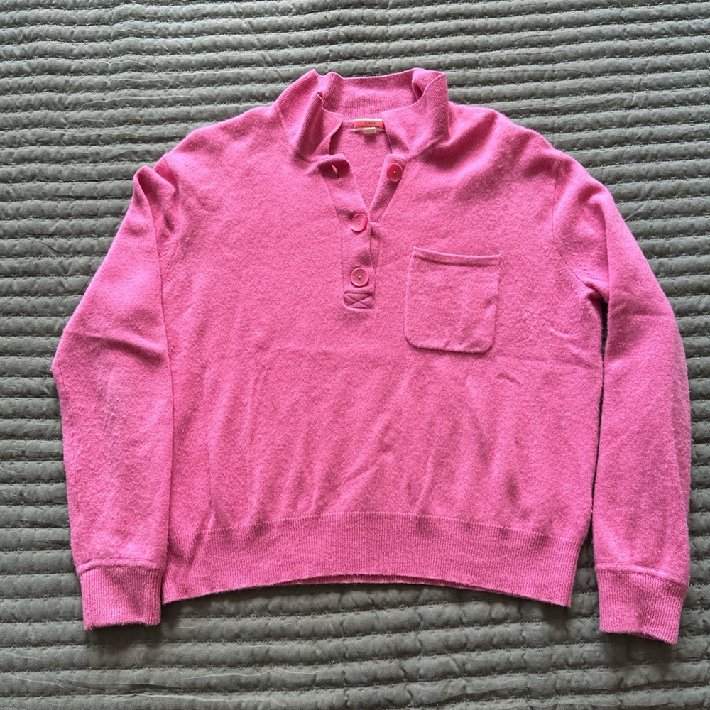J.Crew Pink Flamingo Women’s Cashmere Sweater
